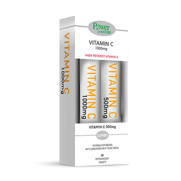Power Of Nature Promo Vitamin C 1000mg 20 Αναβράζοντα Δισκία & ΔΩΡΟ Vitamin C 500mg 20 Αναβράζοντα Δισκία